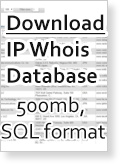 World IP Whois Full MySQL Database - April