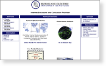 Hurricane Electric Llc - Site Screenshot